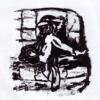 Femme sur canapé