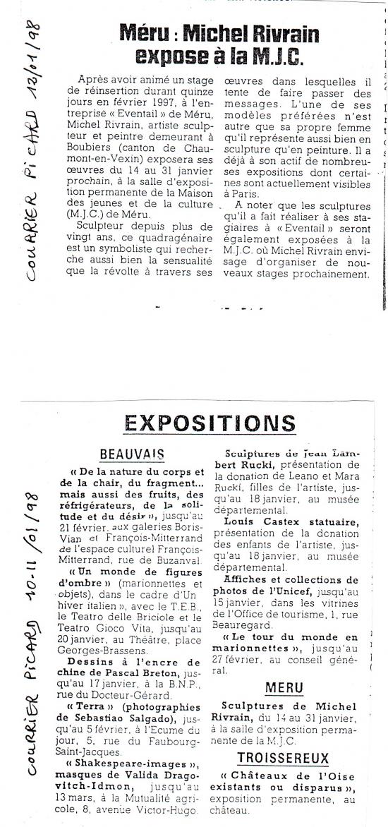 Courrier Picard 12-01-1998
