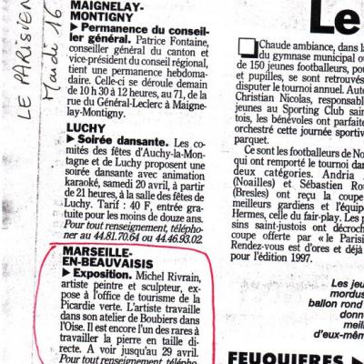 Le Parisien- 16-04-1996
