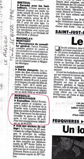 Le Parisien- 16-04-1996