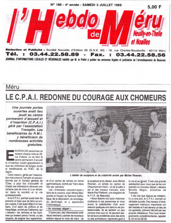 Hebdo de Méru - 03-07-1999