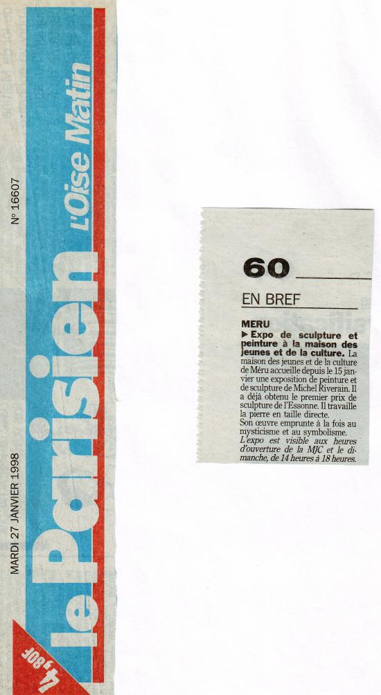 Le Parisien- 27-01-1998