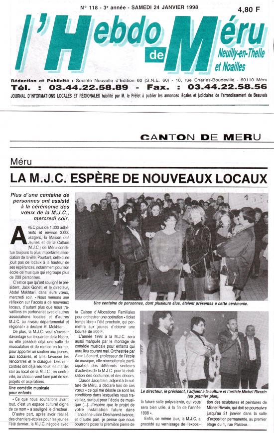 Hebdo de Méru - 24-01-1998